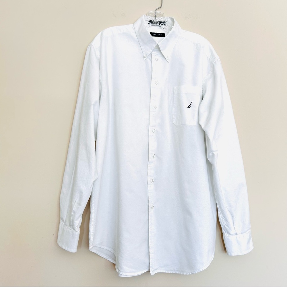 Nautica Men's Classic White Dress Shirt